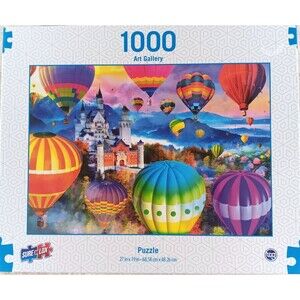 Neuschwanstein Air Balloon Festival 1000 Piece Jigsaw Puzzle by Sure-Lox